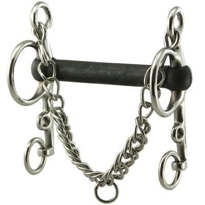 Coronet Flexible Rubber Mouth Pelham Bit 5