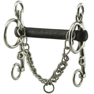 Coronet Flexible Rubber Mouth Pelham Bit 5
