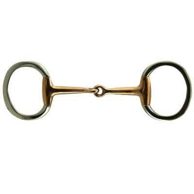 Coronet Copper Mouth Flat Ring Eggbutt Snaffle Bit