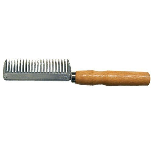 Aluminum Pulling Comb With Wood Handle Steel