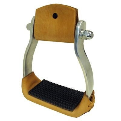 Coronet Aluminum Western Stirrups with Rubber Tread