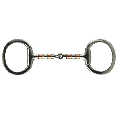 Coronet Copper/Steel Rollers Eggbutt Snaffle Bit 5