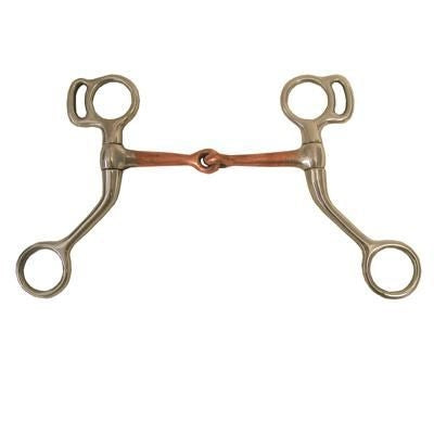 Copper Mouth Mini Horse Training Snaffle Bit 3.5