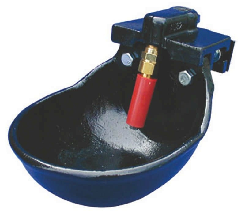 Cast Iron Cattle Watering Bowl 0.75 x 0.5 x 1 Blk
