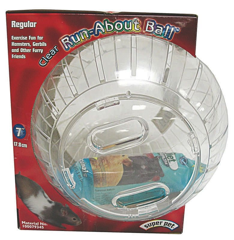 Hamster Run About Ball 12.5 x 8 x 10 Clear