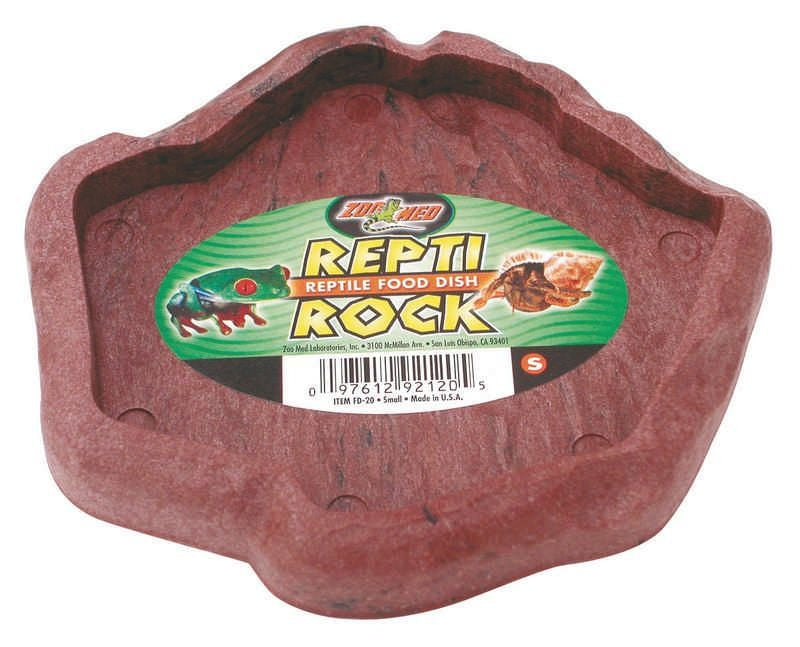 Repti Food Dish For Reptiles 5x5.5x3/4 Natural