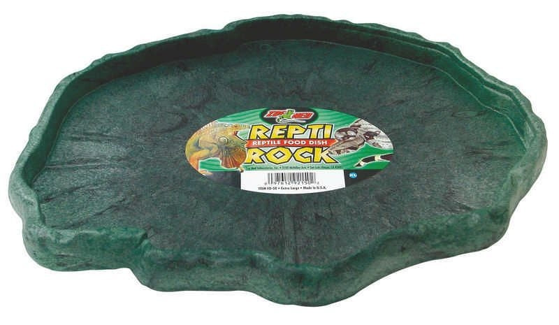 Repti Food Dish For Reptiles 5x5.5x3/4 Natural
