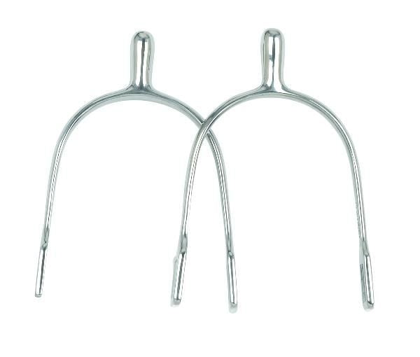 Perris Ladies Rounded Spurs 1 Bk/Wh
