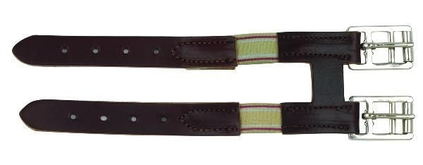 Perris Leather Girth Extender With Elastic Havana