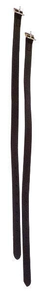 Perris Adult Deluxe Spur Straps Adult Bk/Wh
