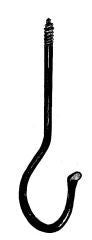 Ceiling Hook For Hanging Plants 5In black