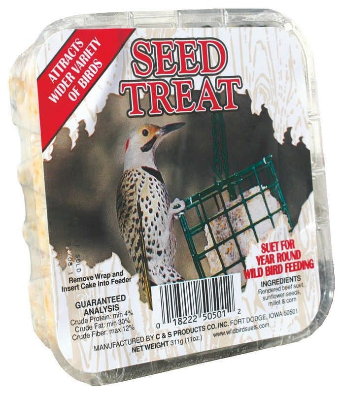 Cands Seed Treat Wild Bird Suet Cakes 11Oz Seed