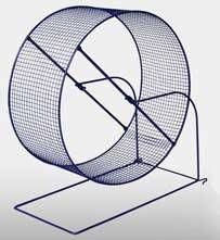 Hamster/Gerbil Wire Wheel 8 Inch
