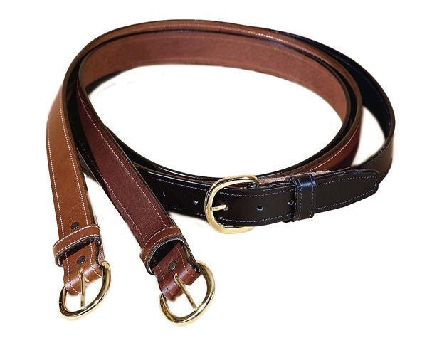 Tory Leather Stitched Leather Belt 30 Black