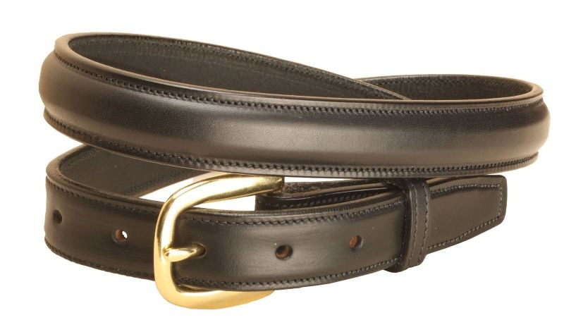 Tory Leather Leather Round Raised Belt 34 Oakbark