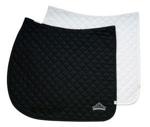 Lettia Baby Pad with Girth Loops - DressageBk/Wh