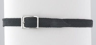 Braided Nylon Spur Strap-BlackBk/Wh