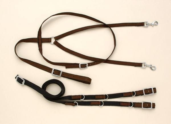 Nylon German Martingale Rein Set Horse Br