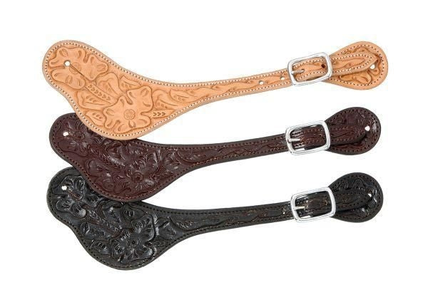 Royal King Floral Tooled Spur Strap