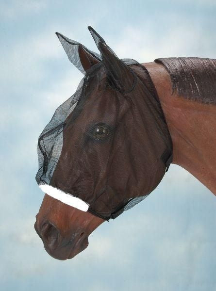 Tough1 Deluxe Adjustable Fly Mask Brn