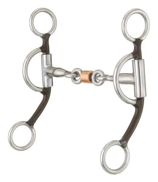 Kelly Slv Star 3 Pc Dogbone Roller Snaffle Bit 5