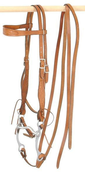 King Series Western Embossed Bridle