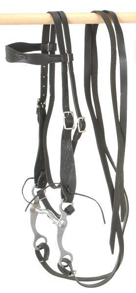 King Series Western Embossed Pony Bridle