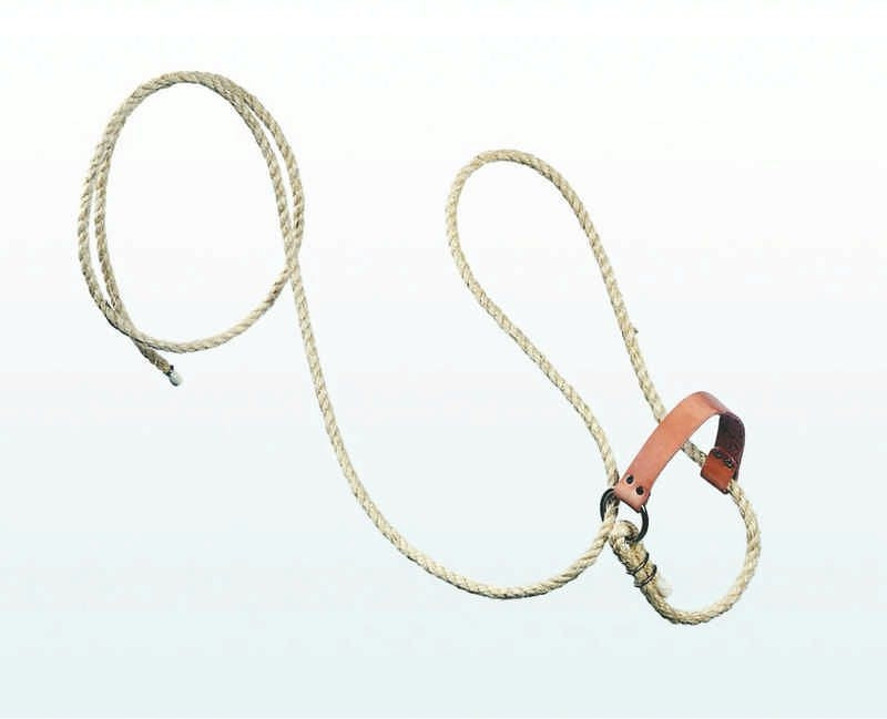Cattle Halter W Lead And Leather 1/2 Inch