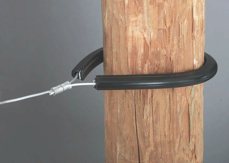 Dare Products Corner Tubular Insulator 10 Pk Black