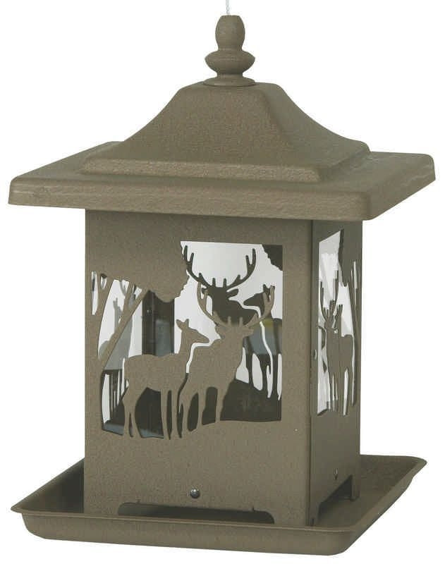 Homestead Ornamental Bronze Wilderness Bird Feeder