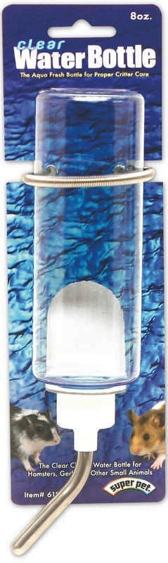 Clear Small Animal Water Bottle 8 Ounces Clear