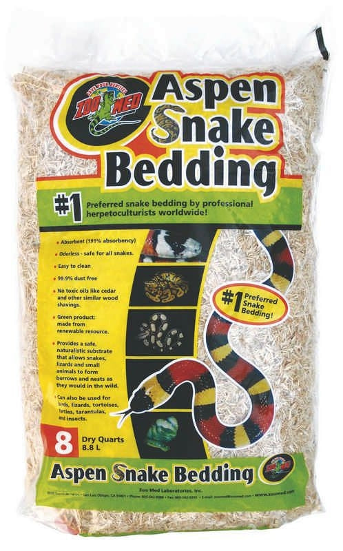 Aspen Snake Bedding 8 Quarts Natural