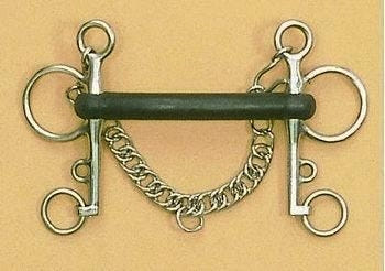 Centaur Stainless Steel Rubber Mullen Mouth Pelham