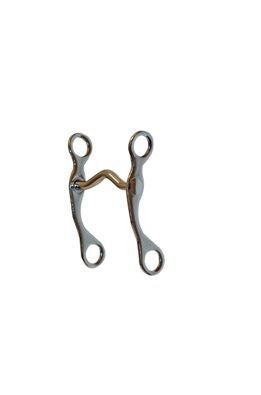 Metalab Malleable Iron NicklePlated Pony CurbBit 4