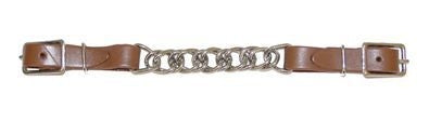 Metalab Curb Chain With Leather Strap Brn