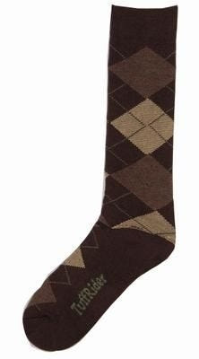 Tuffrider Bamboo Argyle Socks Adult Brn