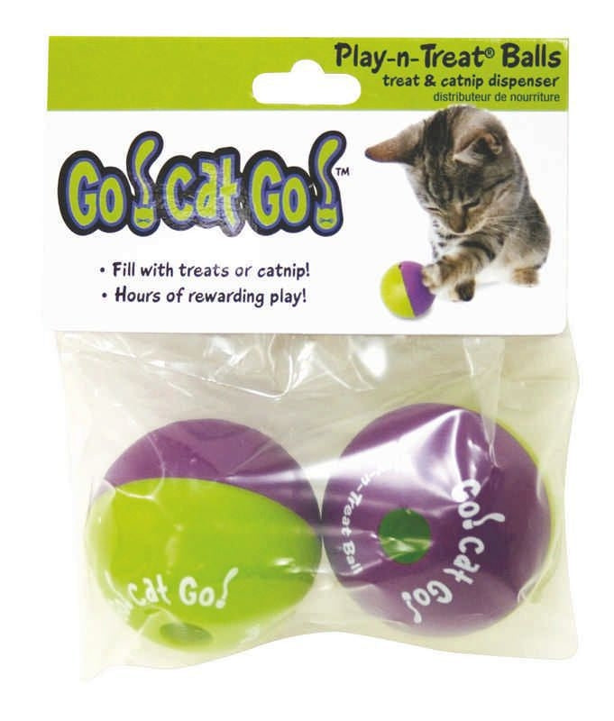 Go Cat Go - Play-N-Treat Ball 2 Pack