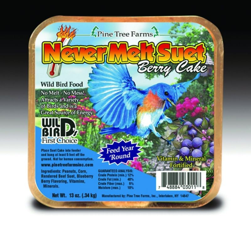 Pine Tree Never Melt Suet Cake 13oz Berry
