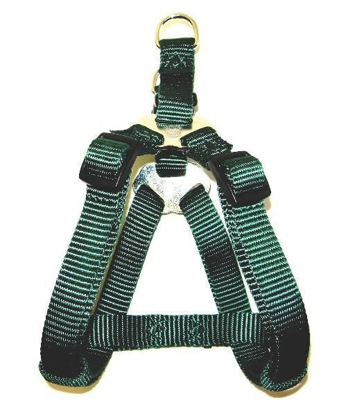 Adjustable Nylon Easy On Step-In Dog Harness L Blk