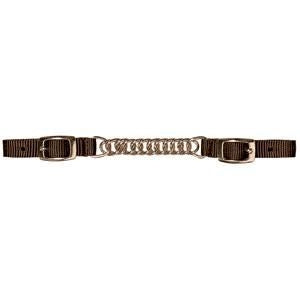 Weaver Nylon Curb Strap With Flat Link Chain