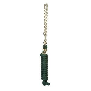 Poly Lead Rope With Brass Plated Swivel Chain 8ft