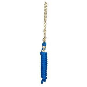 Poly Lead Rope With Brass Plated Swivel Chain 8ft
