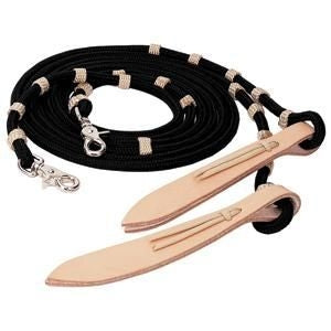 Weaver Vaquero Nylon Split Reins 3/8 x 8ft