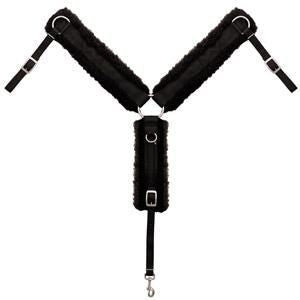 Nyl Fle Lined 2 Ring-In-Center Breast Collar H Brn