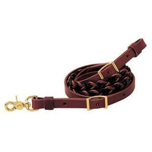 Weaver Two Tone Roper Rein 3/4x8 Burgundy/Black