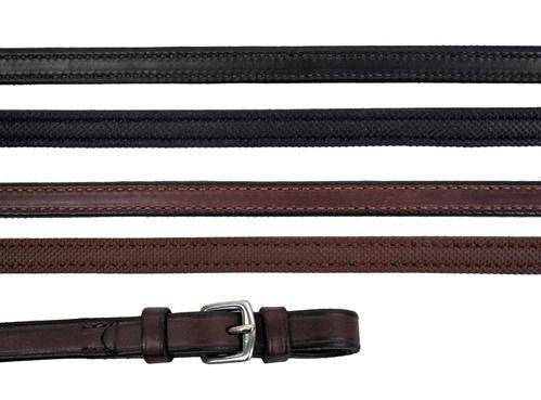 Nunn Finer Rubber Lined Reins 5/8 x 60 Black