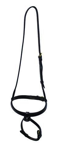 Nunn Finer Cavesson With Flash Cob Black/Brass