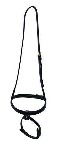 Nunn Finer Cavesson With Flash Cob Black/Brass