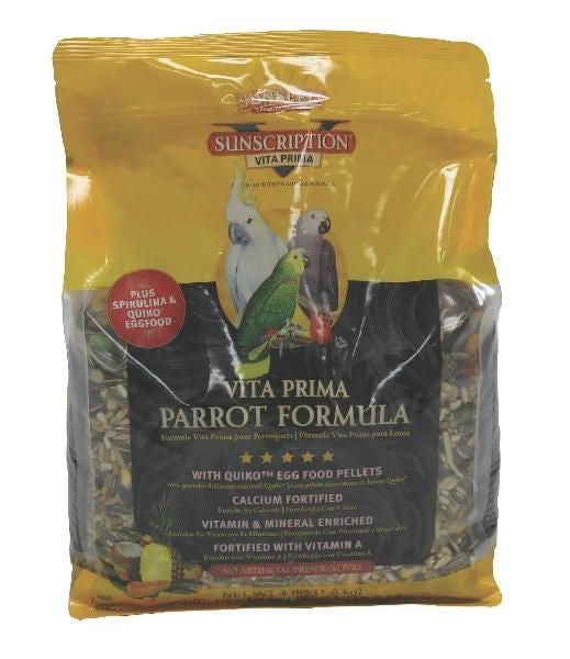 Sun Seed Vita Prima Parrot Bird Food 4lb