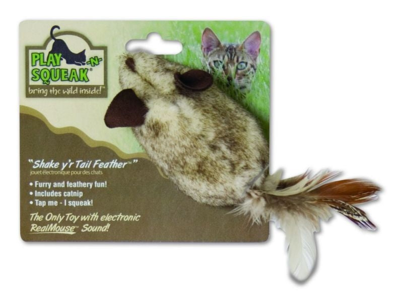 Play N Squeak Shake you Tail Feather Cat Toy